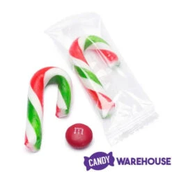 Mini Candy Canes - Red, Green, And White: 100-Piece Tub 15 Mini Candy Canes - Red, Green, And White: 100-Piece Tub -Candy Haven Shop mini candy canes red green and white 100 piece tub candy warehouse 8