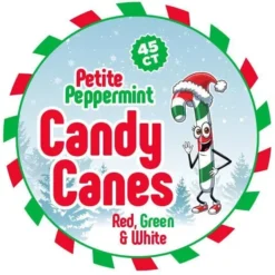 Mini Candy Canes - Red, Green, And White: 45-Piece Jar 12 Mini Candy Canes - Red, Green, And White: 45-Piece Jar -Candy Haven Shop mini candy canes red green and white 45 piece jar candy warehouse 5