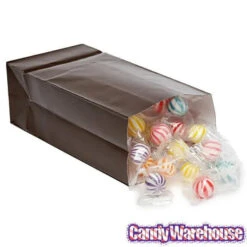 Mini Candy Treat Bags - Chocolate Brown: 24-Piece Bag 6 Mini Candy Treat Bags - Chocolate Brown: 24-Piece Bag -Candy Haven Shop mini candy treat bags chocolate brown 24 piece bag candy warehouse 3