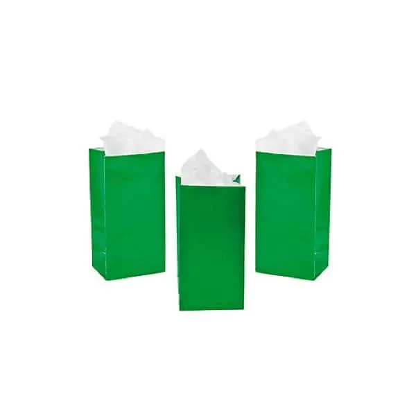Mini Candy Treat Bags - Green: 24-Piece Bag 4 Mini Candy Treat Bags - Green: 24-Piece Bag - Image 4