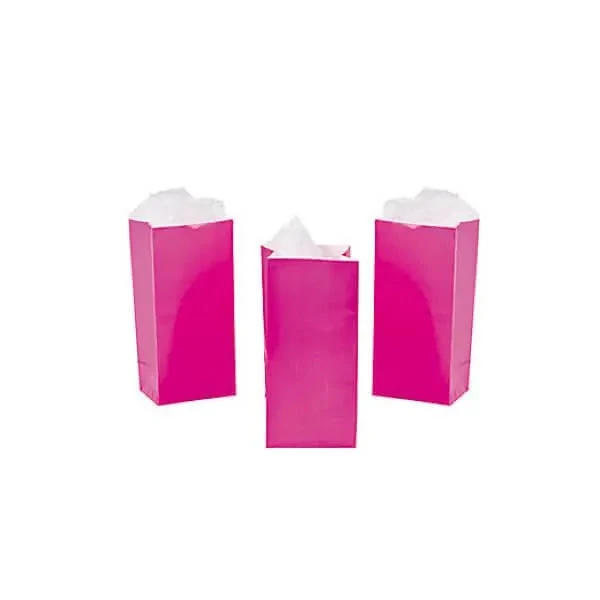 Mini Candy Treat Bags - Hot Pink: 24-Piece Bag 4 Mini Candy Treat Bags - Hot Pink: 24-Piece Bag - Image 4