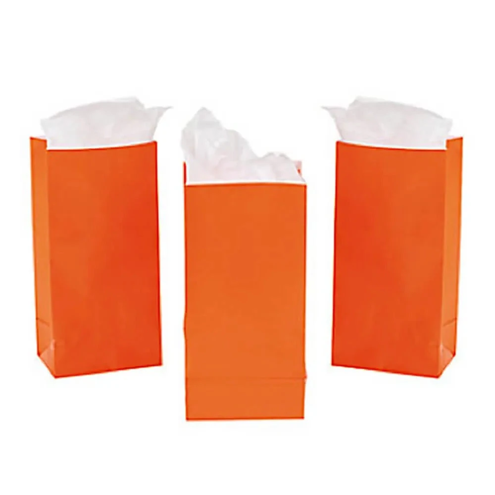 Mini Candy Treat Bags - Orange: 24-Piece Bag 4 Mini Candy Treat Bags - Orange: 24-Piece Bag - Image 4