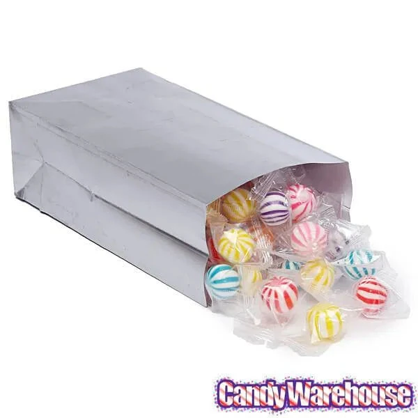 Mini Candy Treat Bags - Silver: 24-Piece Bag 2 Mini Candy Treat Bags - Silver: 24-Piece Bag - Image 2