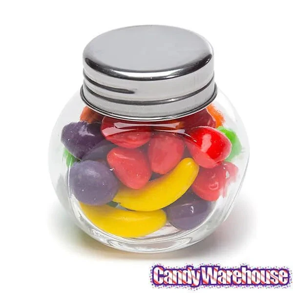 Mini Glass Favor Jars - 1.5-Ounce Candy Jar With Silver Top: 12-Piece Set 3 Mini Glass Favor Jars - 1.5-Ounce Candy Jar With Silver Top: 12-Piece Set - Image 3
