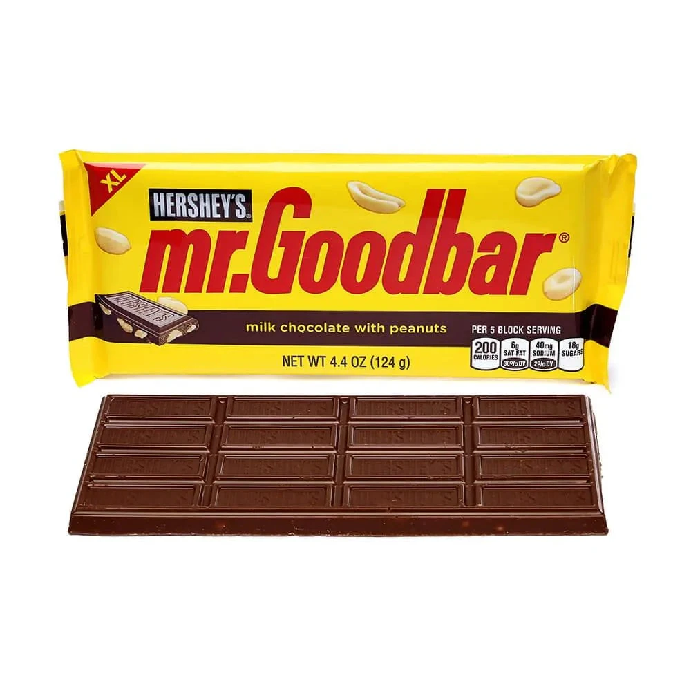 Mr. Goodbar Chocolate 4.4-Ounce Jumbo Candy Bars: 12-Piece Box 1 Mr. Goodbar Chocolate 4.4-Ounce Jumbo Candy Bars: 12-Piece Box