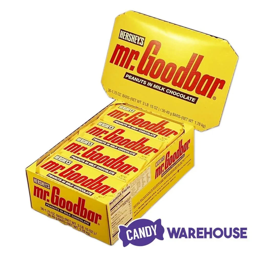 Mr. Goodbar Chocolate Bars: 36-Piece Box 2 Mr. Goodbar Chocolate Bars: 36-Piece Box - Image 2