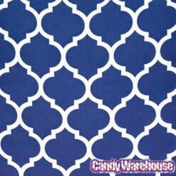 Navy Blue Casablanca Pattern Candy Bags: 25-Piece Pack 6 Navy Blue Casablanca Pattern Candy Bags: 25-Piece Pack -Candy Haven Shop navy blue casablanca pattern candy bags 25 piece pack candy warehouse 3