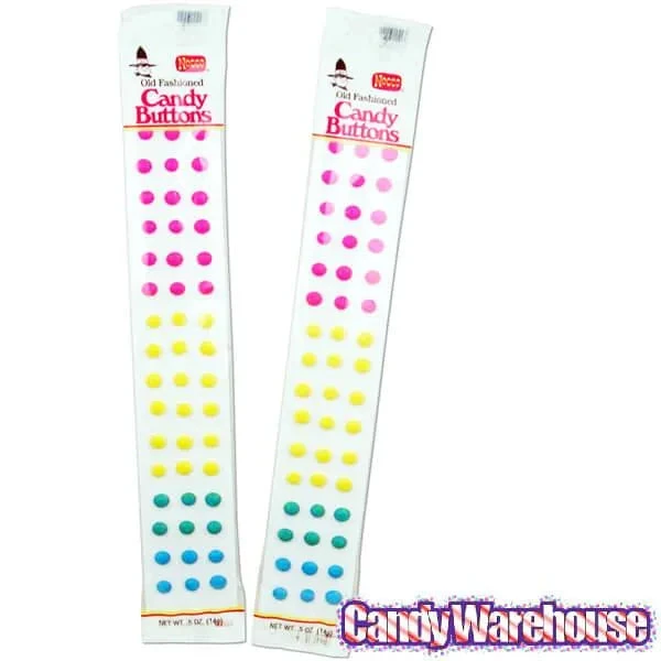Necco Candy Buttons Strips - Wrapped: 24-Piece Box 3 Necco Candy Buttons Strips - Wrapped: 24-Piece Box - Image 3