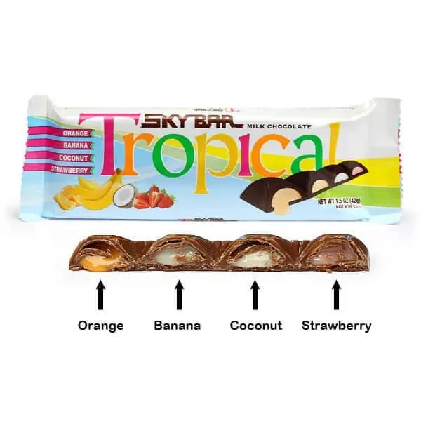 Necco Sky Bar Candy Bars - Tropical: 24-Piece Box 1 Necco Sky Bar Candy Bars - Tropical: 24-Piece Box