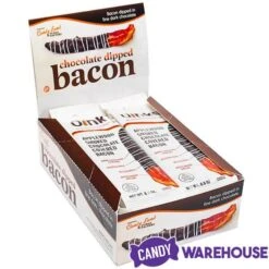 Oinks Applewood Smoked Chocolate Covered Bacon 7 Oinks Applewood Smoked Chocolate Covered Bacon -Candy Haven Shop oinks applewood smoked chocolate covered bacon candy warehouse 4