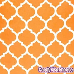 Orange Casablanca Pattern Candy Bags: 25-Piece Pack 6 Orange Casablanca Pattern Candy Bags: 25-Piece Pack -Candy Haven Shop orange casablanca pattern candy bags 25 piece pack candy warehouse 3