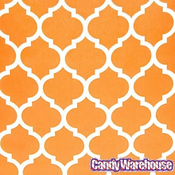 Orange Casablanca Pattern Candy Bags: 25-Piece Pack 3 Orange Casablanca Pattern Candy Bags: 25-Piece Pack - Image 3