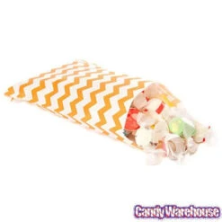 Orange Chevron Stripe Candy Bags: 25-Piece Pack 7 Orange Chevron Stripe Candy Bags: 25-Piece Pack -Candy Haven Shop orange chevron stripe candy bags 25 piece pack candy warehouse 4