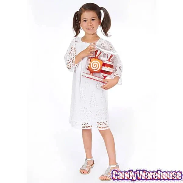 Orange Large Candy Ornaments - 8 Inch: 2-Piece Box 4 Orange Large Candy Ornaments - 8 Inch: 2-Piece Box - Image 4