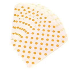 Orange Polka Dot Candy Bags: 25-Piece Pack