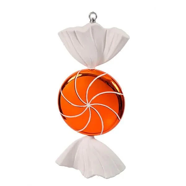 Orange Swirl Candy Ornament - 18.5 Inch 1 Orange Swirl Candy Ornament - 18.5 Inch