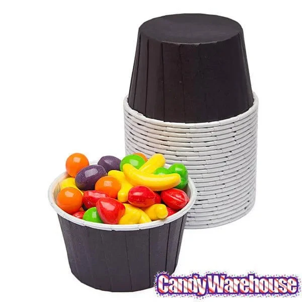 Paper 4-Ounce Candy Cups - Black: 25-Piece Pack 2 Paper 4-Ounce Candy Cups - Black: 25-Piece Pack - Image 2