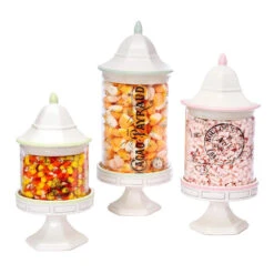 Patisserie Pedestal Candy Jars: Set Of 3