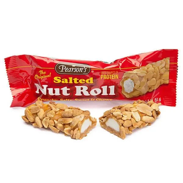 Pearson's Salted Nut Roll Candy Bars: 24-Piece Box 1 Pearson's Salted Nut Roll Candy Bars: 24-Piece Box