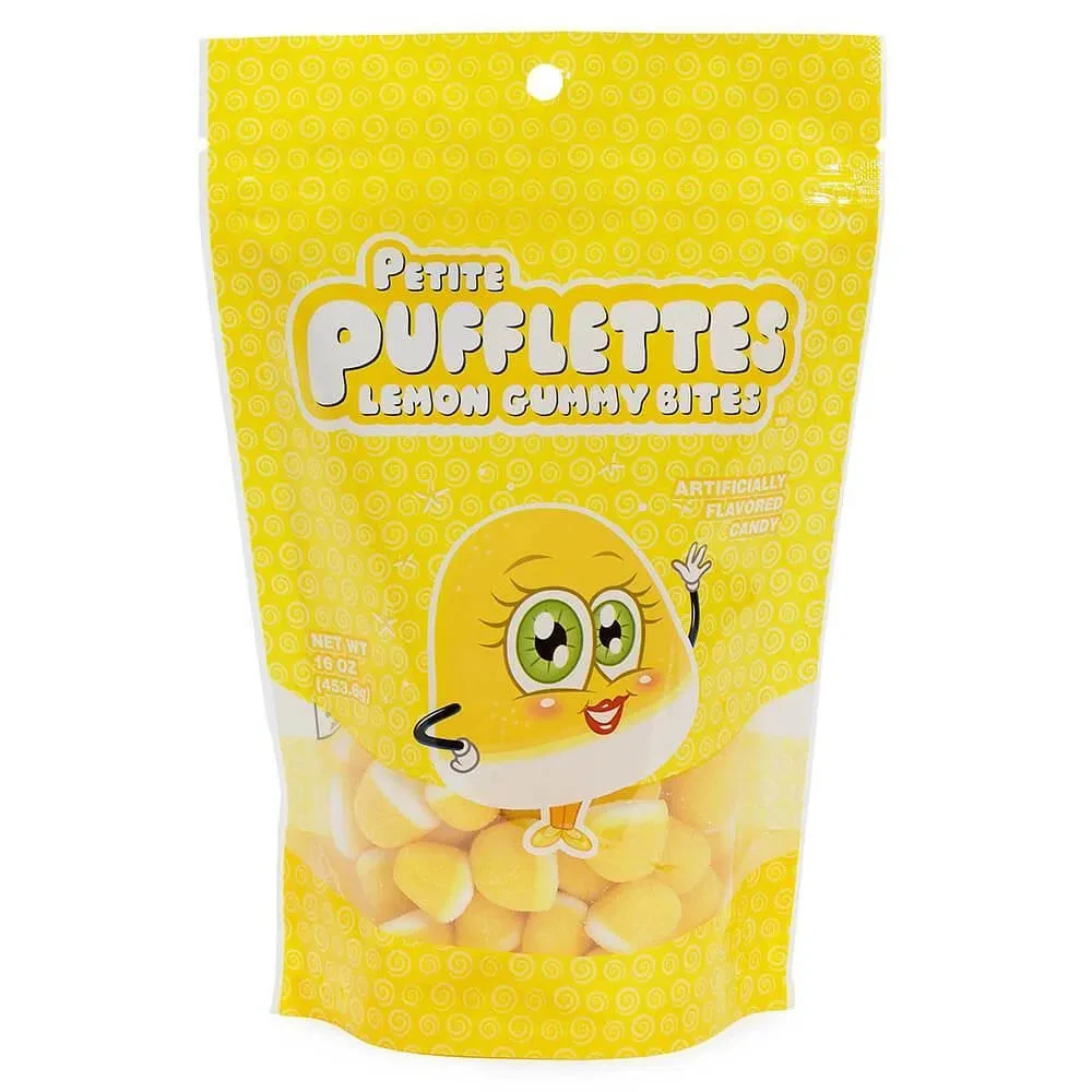 Petite Pufflettes Gummy Bites - Lemon: 16-Ounce Bag 1 Petite Pufflettes Gummy Bites - Lemon: 16-Ounce Bag