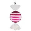 Pink And White Stripe Candy Ornament - 13 Inch
