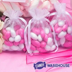Pink Organza Candy Bags: 30-Piece Pack -Candy Haven Shop pink organza candy bags 30 piece pack candy warehouse 4
