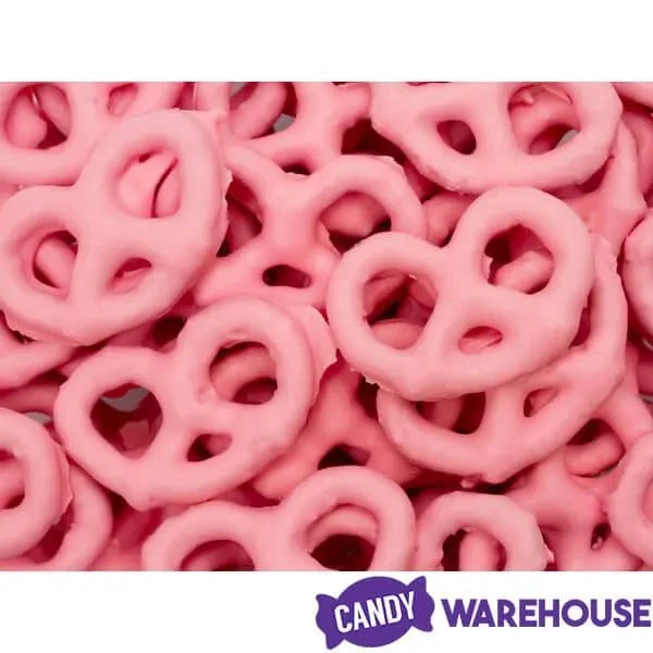 Pink Yogurt Covered Mini Pretzels: 9-Ounce Tub 4 Pink Yogurt Covered Mini Pretzels: 9-Ounce Tub - Image 4