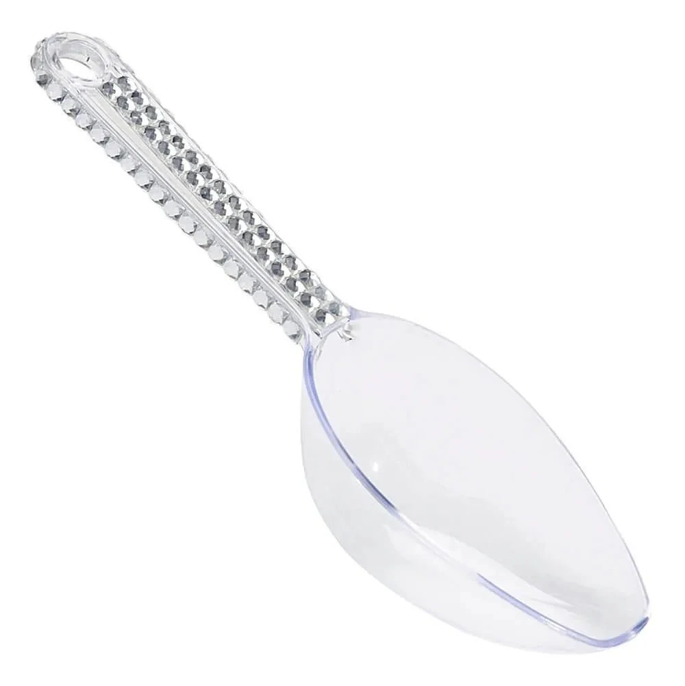 Plastic 2-Ounce Candy Scoop - Clear Rhinestone 1 Plastic 2-Ounce Candy Scoop - Clear Rhinestone