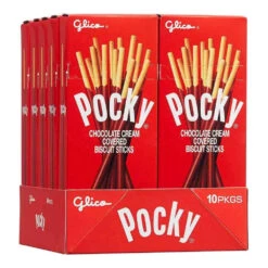Pocky - Chocolate Cream Covered Biscuit Sticks Packs: 10-Piece Box 7 Pocky - Chocolate Cream Covered Biscuit Sticks Packs: 10-Piece Box -Candy Haven Shop pocky chocolate cream covered biscuit sticks packs 10 piece box candy warehouse 4