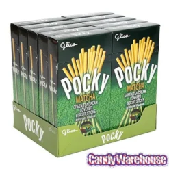 Pocky - Green Tea Cream Covered Biscuit Sticks Packs: 10-Piece Box 6 Pocky - Green Tea Cream Covered Biscuit Sticks Packs: 10-Piece Box -Candy Haven Shop pocky green tea cream covered biscuit sticks packs 10 piece box candy warehouse 3