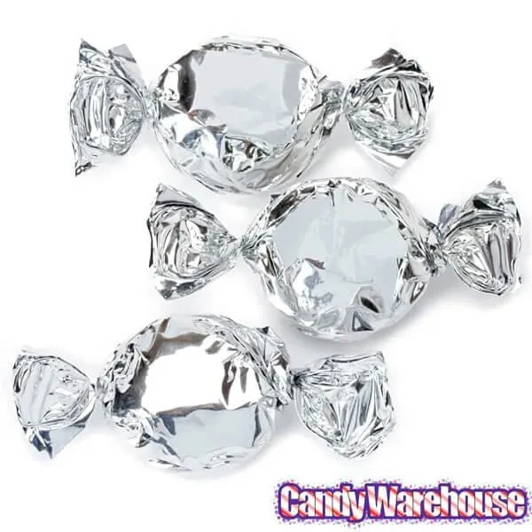 Primrose Metallic Foiled Hard Candy Buttons - Silver: 5LB Bag 2 Primrose Metallic Foiled Hard Candy Buttons - Silver: 5LB Bag - Image 2
