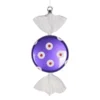 Purple And White Polka Dot Candy Ornament - 13 Inch