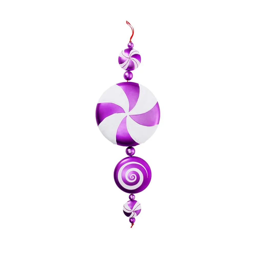 Purple Candy Dangle Ornament - 20 Inch 1 Purple Candy Dangle Ornament - 20 Inch