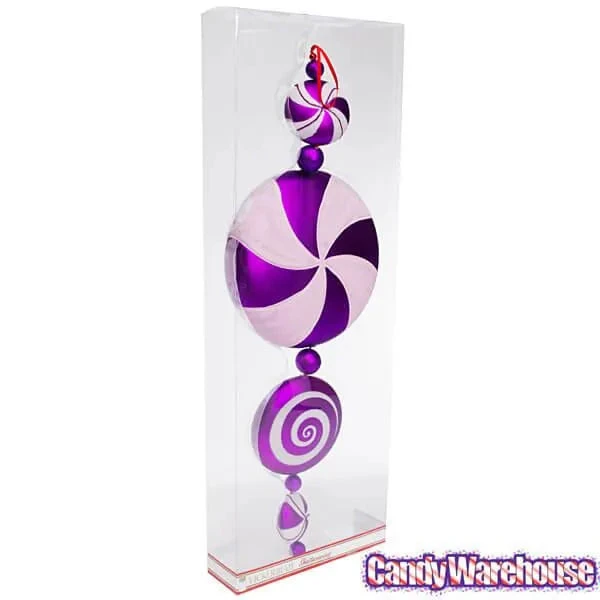 Purple Candy Dangle Ornament - 20 Inch 2 Purple Candy Dangle Ornament - 20 Inch - Image 2