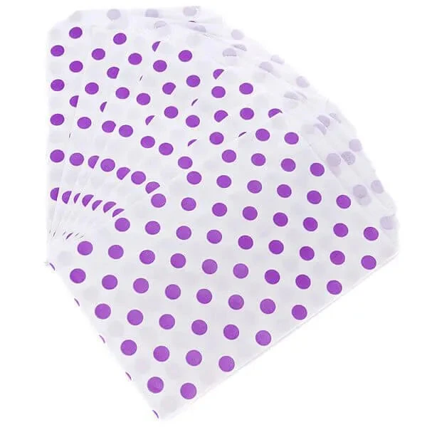 Purple Polka Dot Candy Bags: 25-Piece Pack 1 Purple Polka Dot Candy Bags: 25-Piece Pack