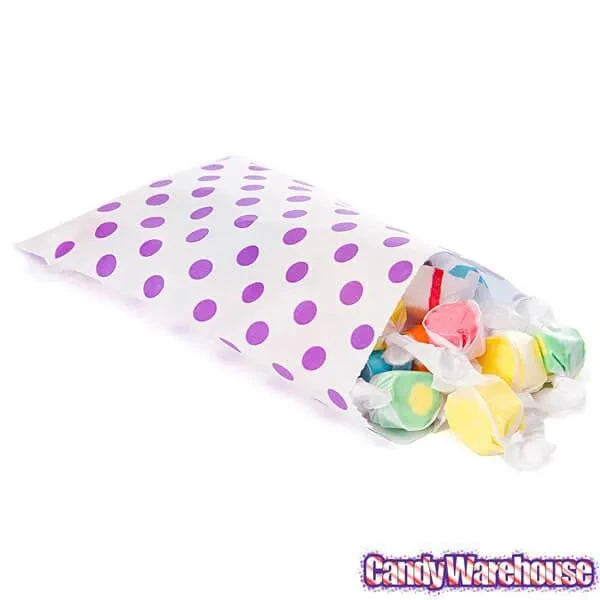Purple Polka Dot Candy Bags: 25-Piece Pack 4 Purple Polka Dot Candy Bags: 25-Piece Pack - Image 4