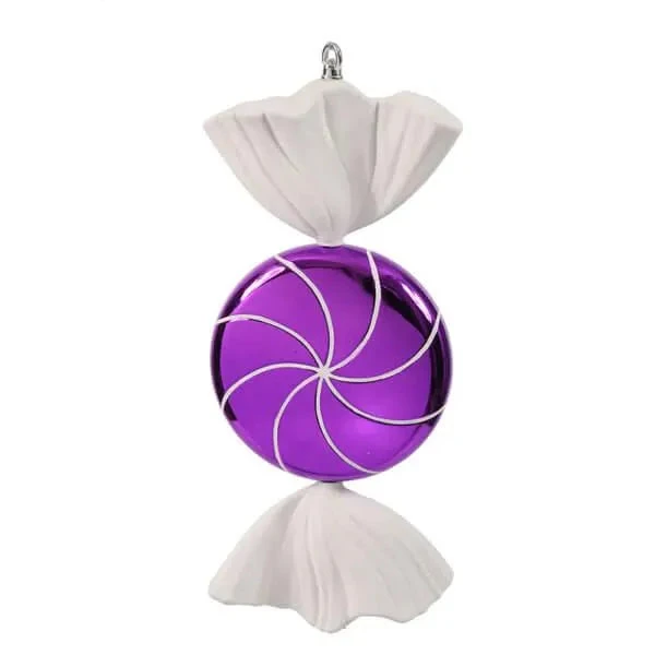 Purple Swirl Candy Ornament - 18.5 Inch 1 Purple Swirl Candy Ornament - 18.5 Inch