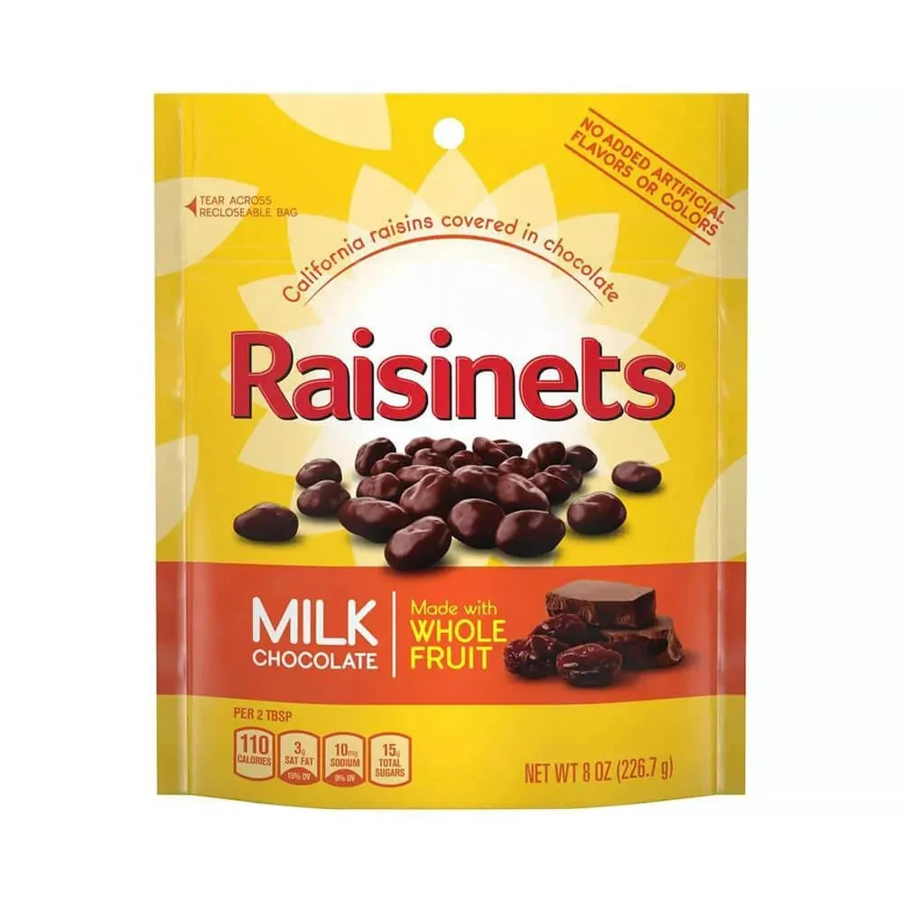 Raisinets Milk Chocolate Raisins Candy: 8-Ounce Bag 1 Raisinets Milk Chocolate Raisins Candy: 8-Ounce Bag