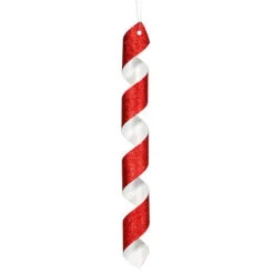 Red Candy Spiral Ornament: 22 Inch