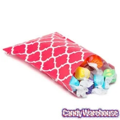Red Casablanca Pattern Candy Bags: 25-Piece Pack -Candy Haven Shop red casablanca pattern candy bags 25 piece pack candy warehouse 3