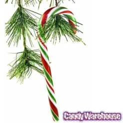Red - White - Green Peppermint Candy Canes: 18-Piece Box -Candy Haven Shop red white green peppermint candy canes 18 piece box candy warehouse 3