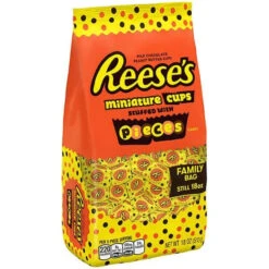 Reese's Peanut Butter Cups Miniatures Stuffed With Reese's Pieces: 18-Ounce Bag 6 Reese's Peanut Butter Cups Miniatures Stuffed With Reese's Pieces: 18-Ounce Bag -Candy Haven Shop reese s peanut butter cups miniatures stuffed with reese s pieces 18 ounce bag candy warehouse 3