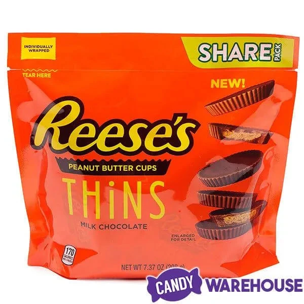 Reese's Thins Milk Chocolate Peanut Butter Cups Candy: 7.37-Ounce Bag 2 Reese's Thins Milk Chocolate Peanut Butter Cups Candy: 7.37-Ounce Bag - Image 2