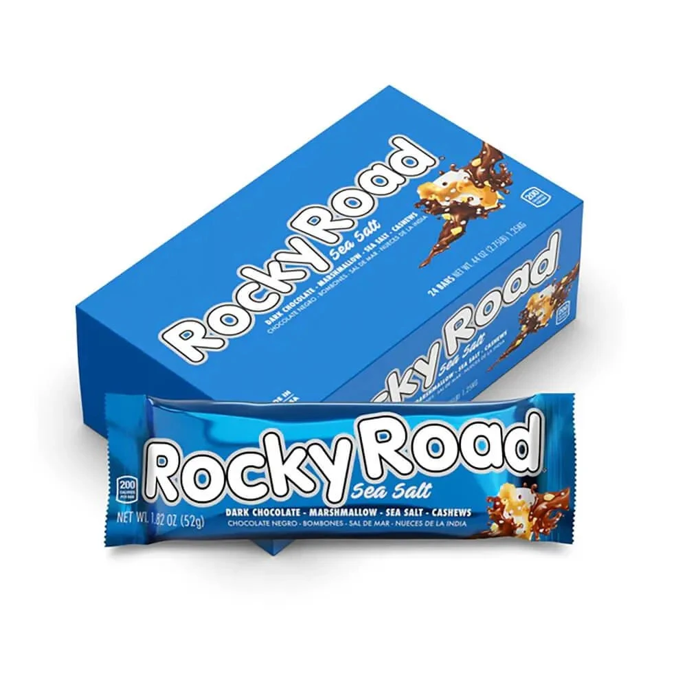 Rocky Road Sea Salt Candy Bars: 24-Piece Box 1 Rocky Road Sea Salt Candy Bars: 24-Piece Box