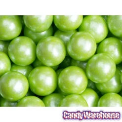Shimmer Pearl Lime Green 1-Inch Lemon Lime Gumballs: 2LB Bag -Candy Haven Shop shimmer pearl lime green 1 inch lemon lime gumballs 2lb bag candy warehouse 3