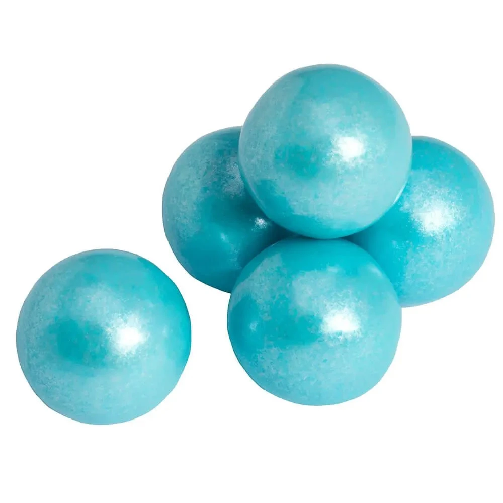 Shimmer Pearl Powder Blue 1-Inch Gumballs: 2LB Bag 1 Shimmer Pearl Powder Blue 1-Inch Gumballs: 2LB Bag