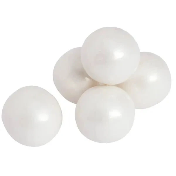 Shimmer Pearl White 1-Inch Gumballs: 2LB Bag 1 Shimmer Pearl White 1-Inch Gumballs: 2LB Bag