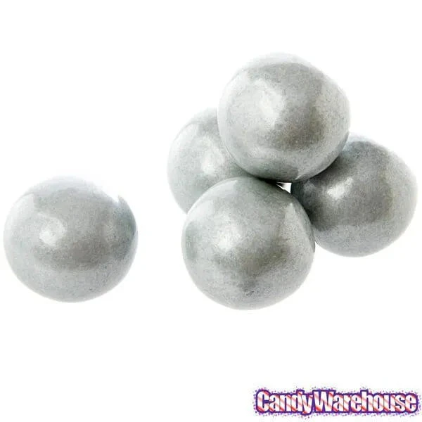 Silver 1-Inch Gumballs: 2LB Bag 3 Silver 1-Inch Gumballs: 2LB Bag - Image 3