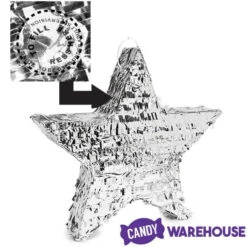 Silver Foil Star Pinata 7 Silver Foil Star Pinata -Candy Haven Shop silver foil star pinata candy warehouse 4