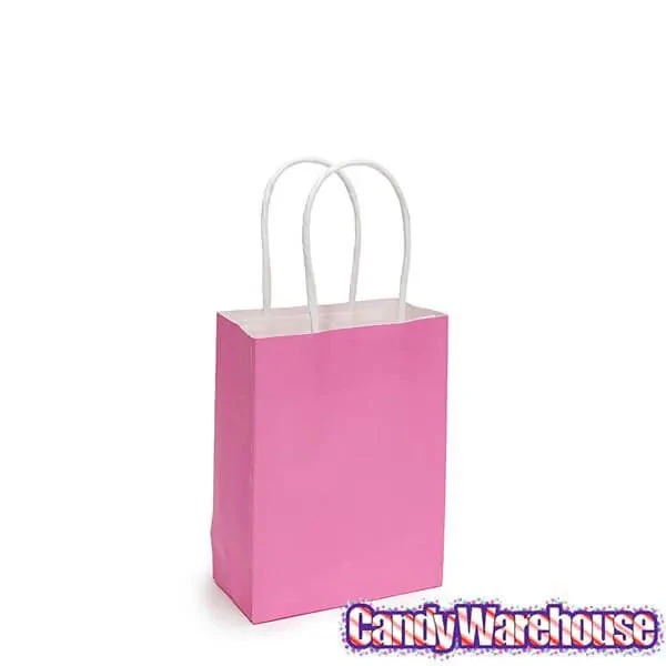 Small Candy Bags With Handles - Hot Pink: 24-Piece Pack 3 Small Candy Bags With Handles - Hot Pink: 24-Piece Pack - Image 3